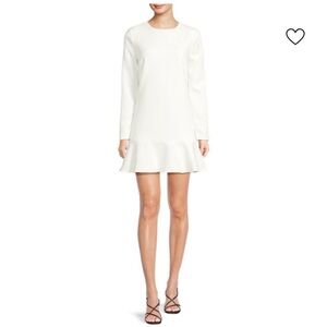 NWT: The Kooples Elegant Cream Long Sleeve Dress